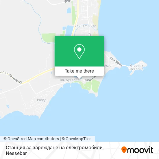 Карта Станция за зареждане на електромобили