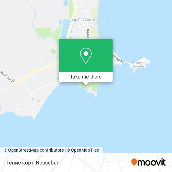 Тенис корт map