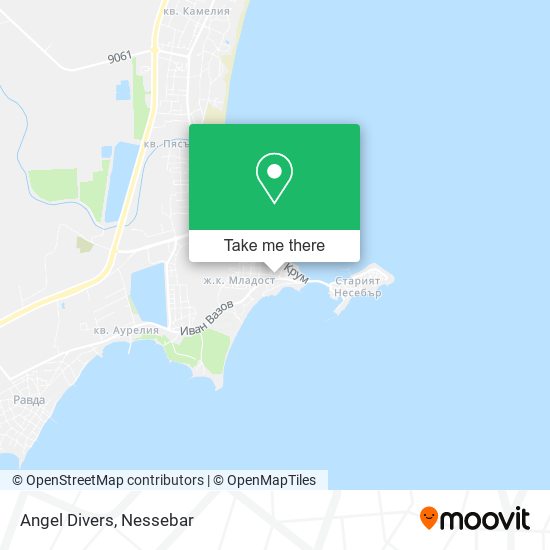 Angel Divers map