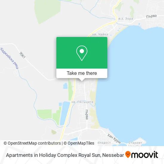 Карта Apartments in Holiday Complex Royal Sun