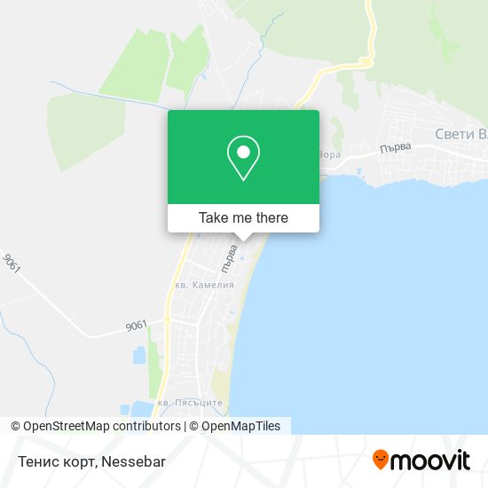 Тенис корт map