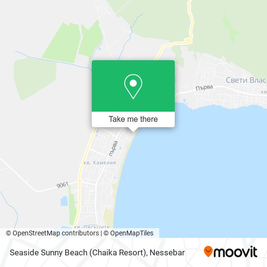 Seaside Sunny Beach (Chaika Resort) map