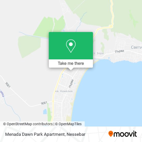 Menada Dawn Park Apartment map