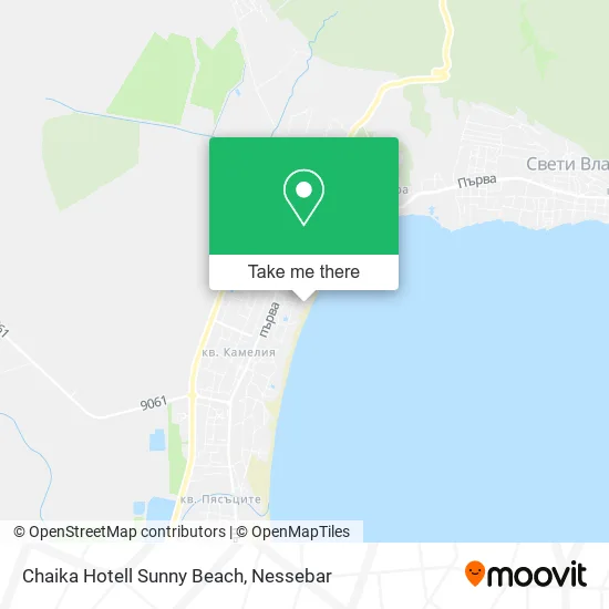 Карта Chaika Hotell Sunny Beach