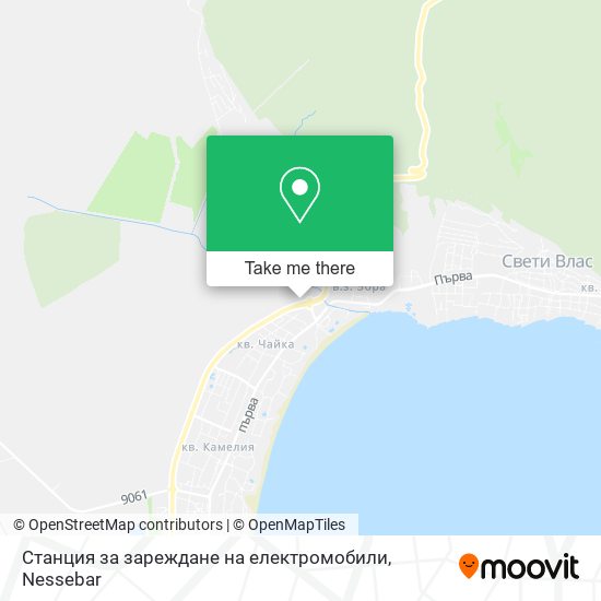 Станция за зареждане на електромобили map