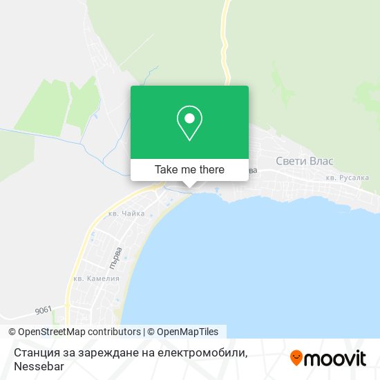 Станция за зареждане на електромобили map