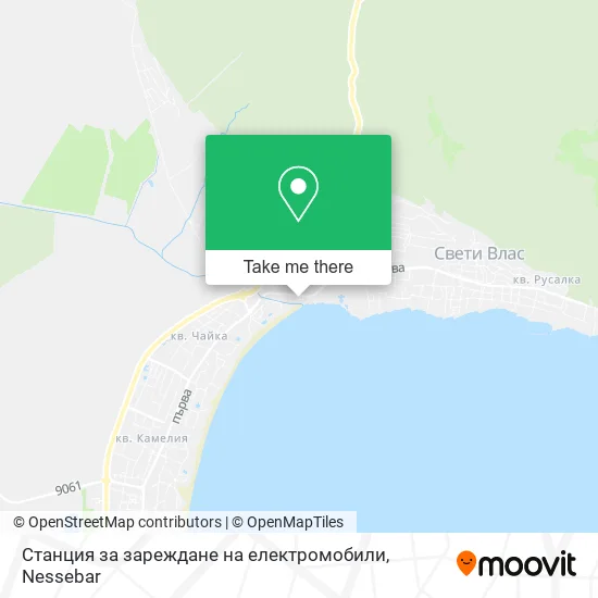 Станция за зареждане на електромобили map