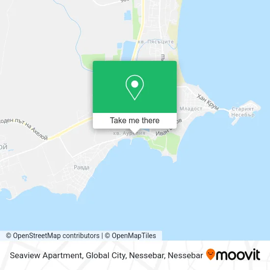 Карта Seaview Apartment, Global City, Nessebar