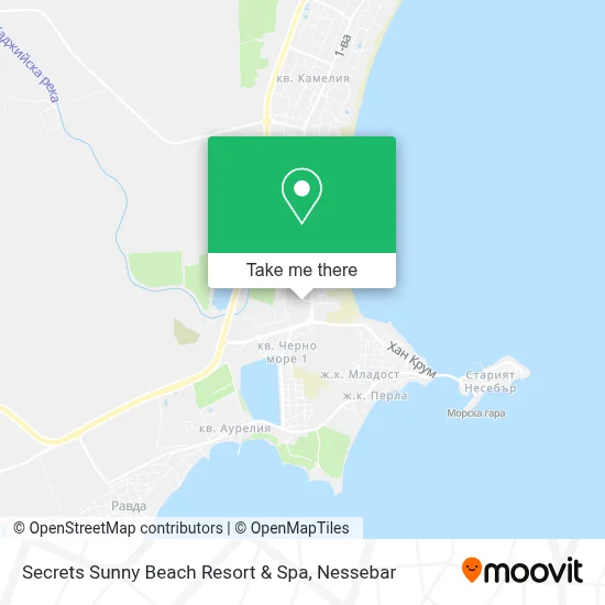 Secrets Sunny Beach Resort & Spa map