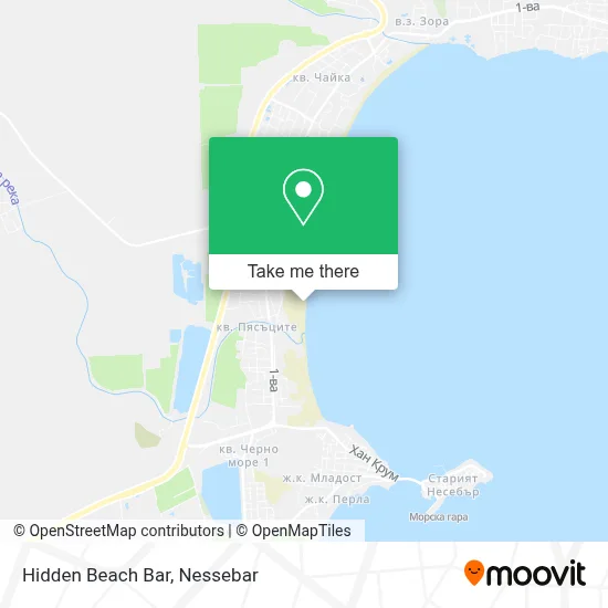 Hidden Beach Bar map