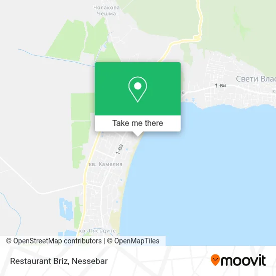 Restaurant Briz map