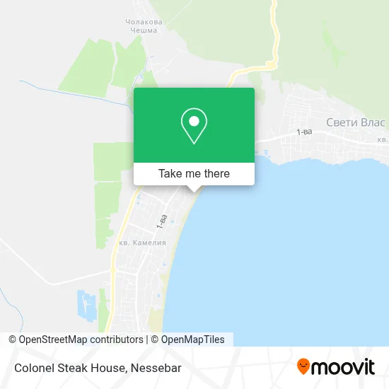 Colonel Steak House map