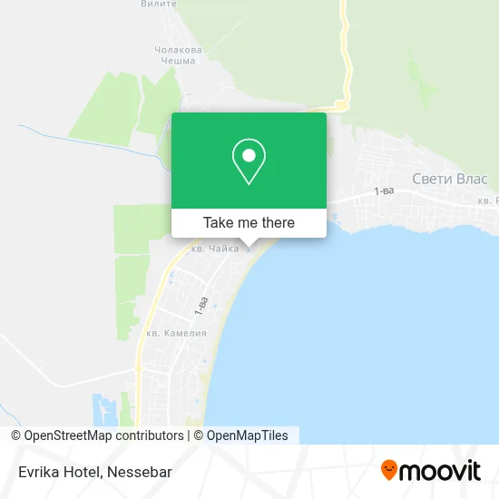 Evrika Hotel map