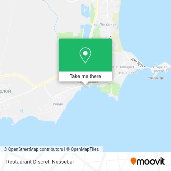 Restaurant Discret map