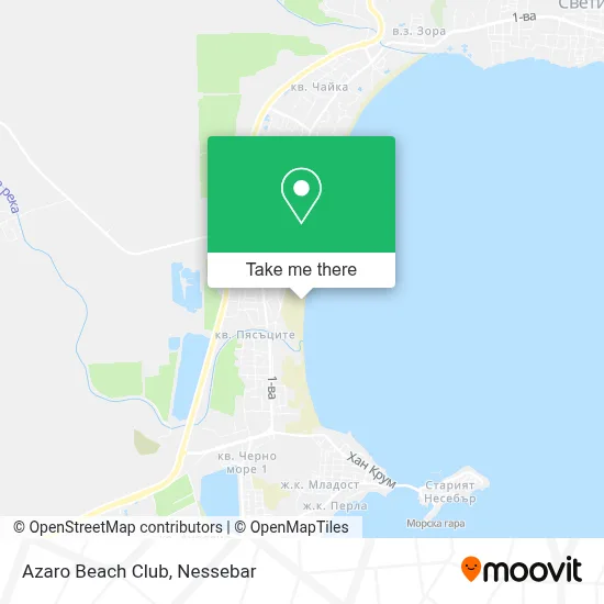 Azaro Beach Club map