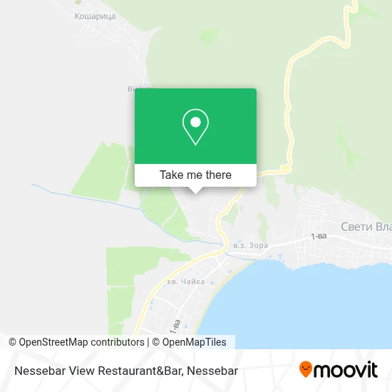 Nessebar View Restaurant&Bar map