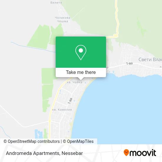 Andromeda Apartments map