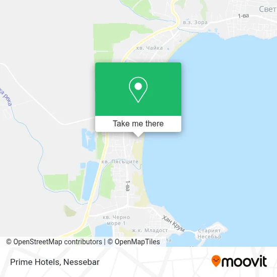 Prime Hotels map