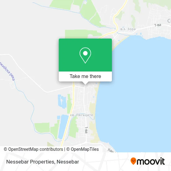 Nessebar Properties map