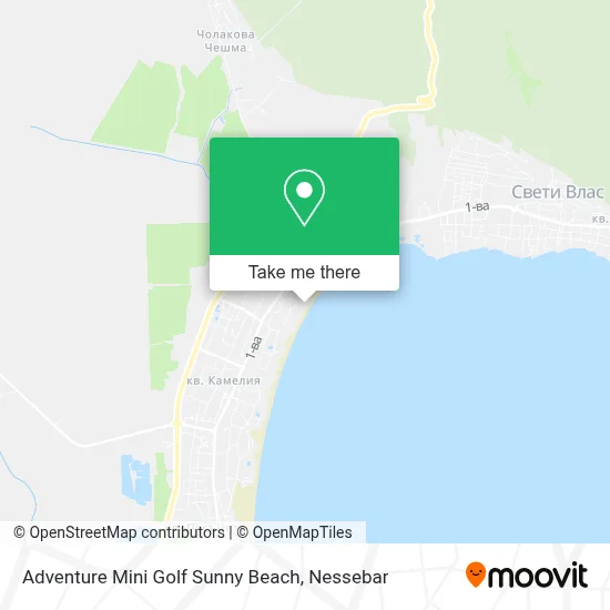 Adventure Mini Golf Sunny Beach map