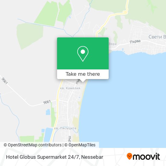 Hotel Globus Supermarket 24/7 map