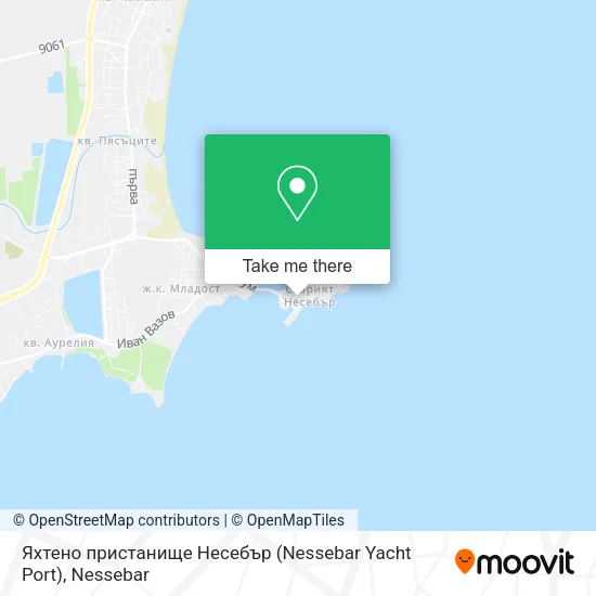 Карта Яхтено пристанище Несебър (Nessebar Yacht Port)