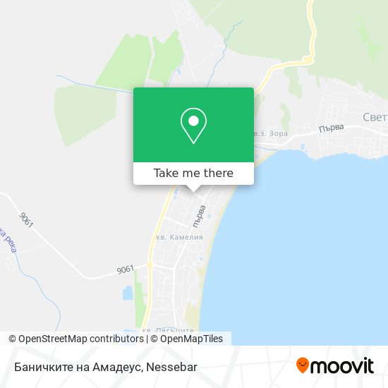 Карта Баничките на Амадеус