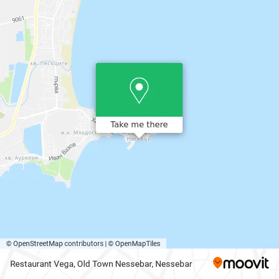 Карта Restaurant Vega, Old Town Nessebar