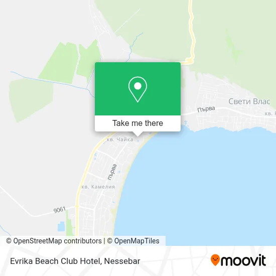 Evrika Beach Club Hotel map