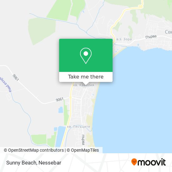 Sunny Beach map