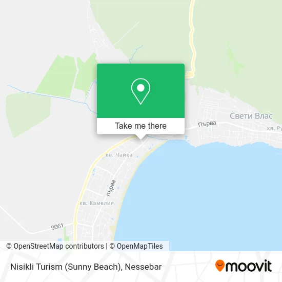 Карта Nisikli Turism (Sunny Beach)