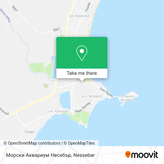 Карта Морски Аквариум Несебър