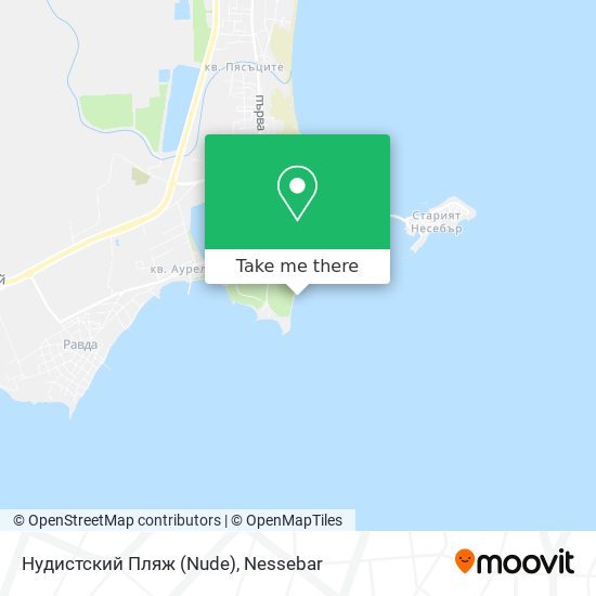 Moovit helps you to find the best routes to Нудистский Пляж (Nude)