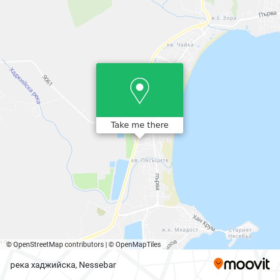 река хаджийска map