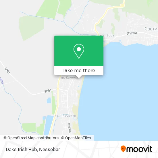 Карта Daks Irish Pub
