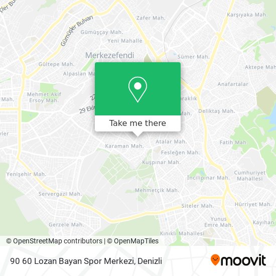 90 60 Lozan Bayan Spor Merkezi map