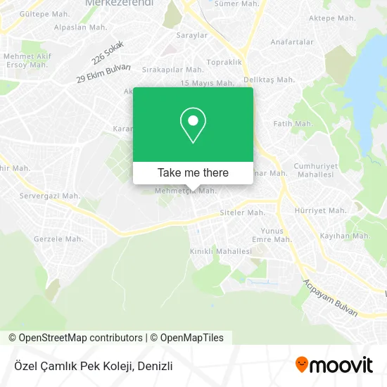 Özel Çamlık Pek Koleji map
