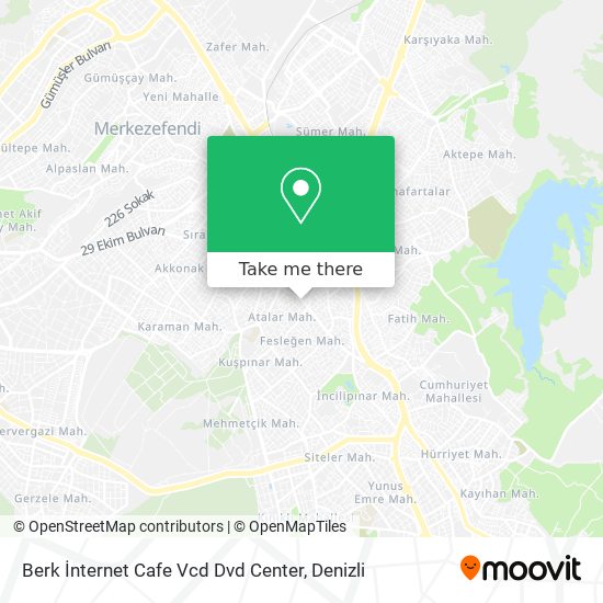 Berk İnternet Cafe Vcd Dvd Center map