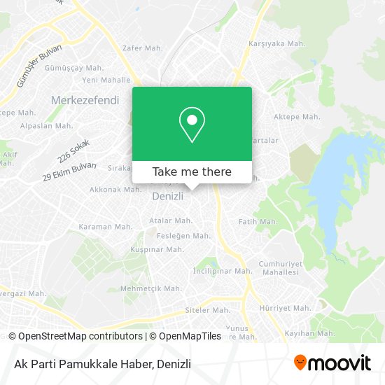 Ak Parti Pamukkale Haber map