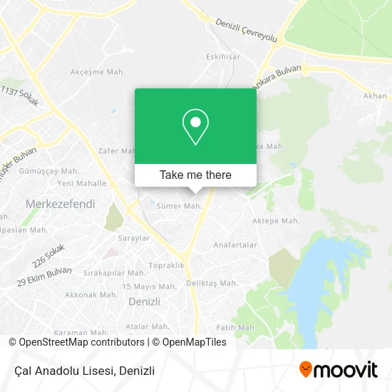 Çal Anadolu Lisesi map