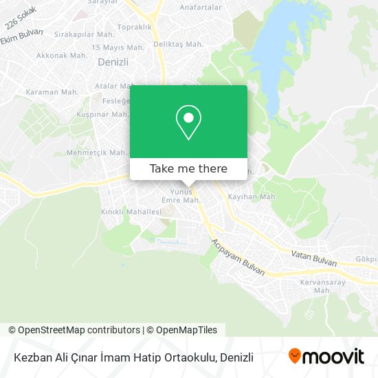 Kezban Ali Çınar İmam Hatip Ortaokulu map