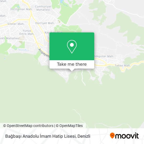Bağbaşı Anadolu İmam Hatip Lisesi map