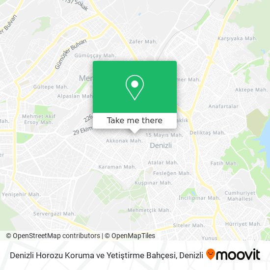 Denizli Horozu Koruma ve Yetiştirme Bahçesi map