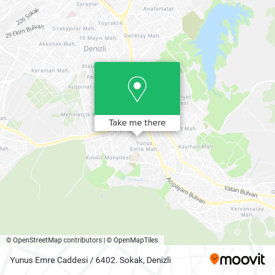 Yunus Emre Caddesi / 6402. Sokak map
