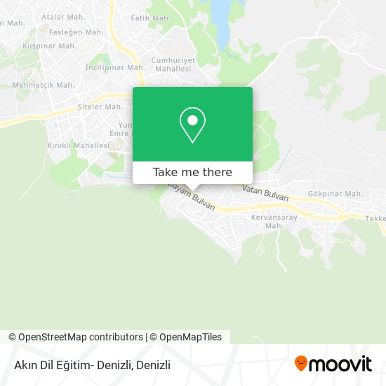 Akın Dil Eğitim- Denizli map