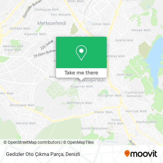 Gedizler Oto Çıkma Parça map