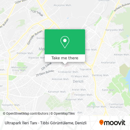 Ultrapark İleri Tanı - Tıbbi Görüntüleme map