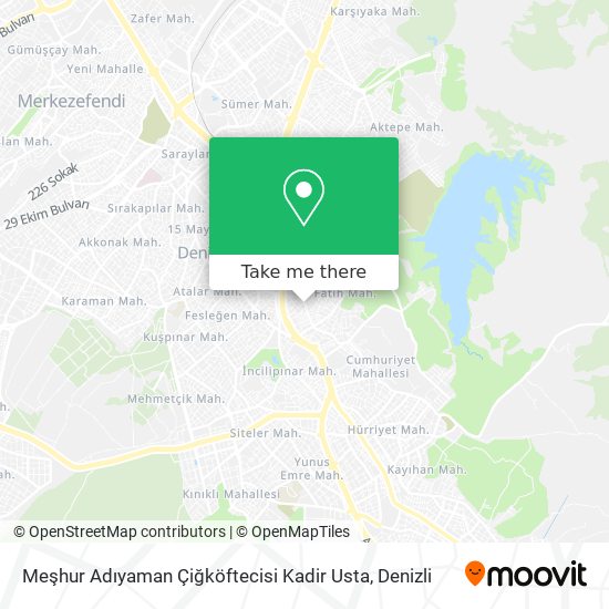 Meşhur Adıyaman Çiğköftecisi Kadir Usta map