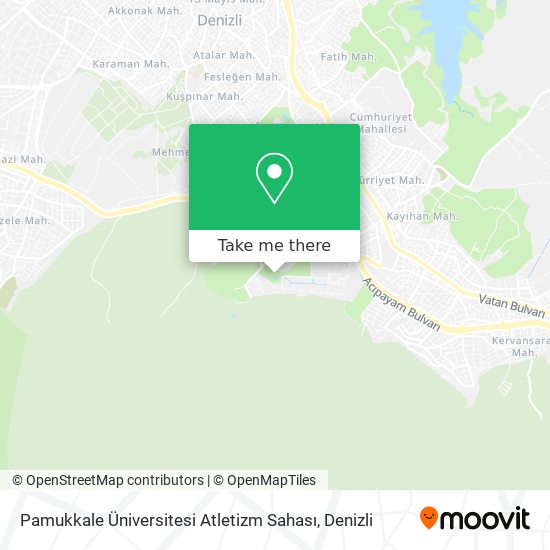 Pamukkale Üniversitesi Atletizm Sahası map