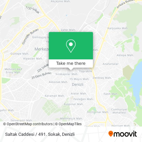 Saltak Caddesi / 491. Sokak map
